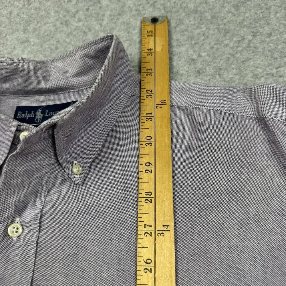 Vintage Polo Ralph Lauren Yarmouth Shirt Men's 16.5 33 Button Down Flesh Pony - Picture 6 of 8